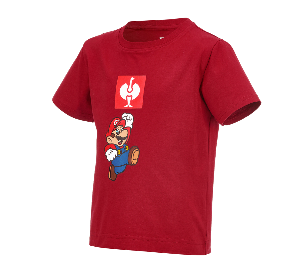 Collaborations: Super Mario T-shirt, children’s + fiery red