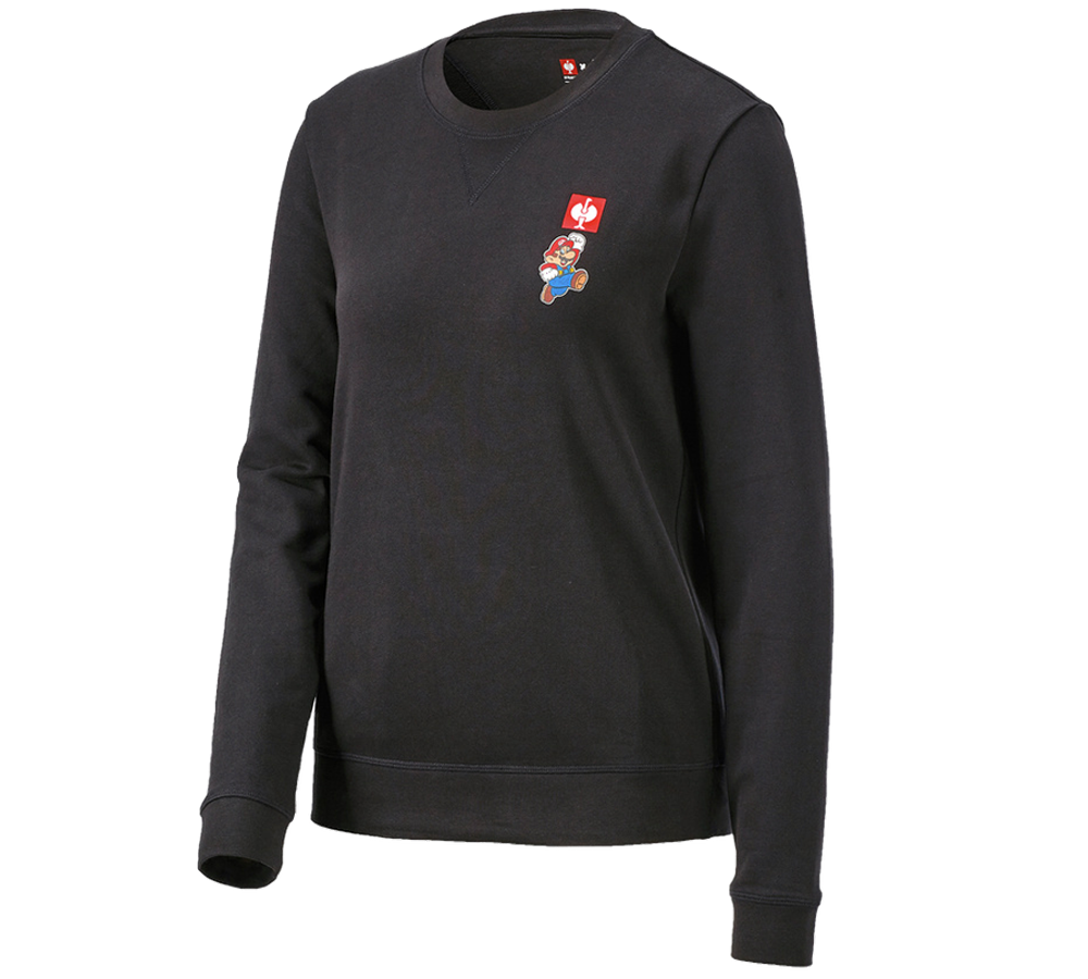 Överdelar: Super Mario sweatshirt, dam + svart