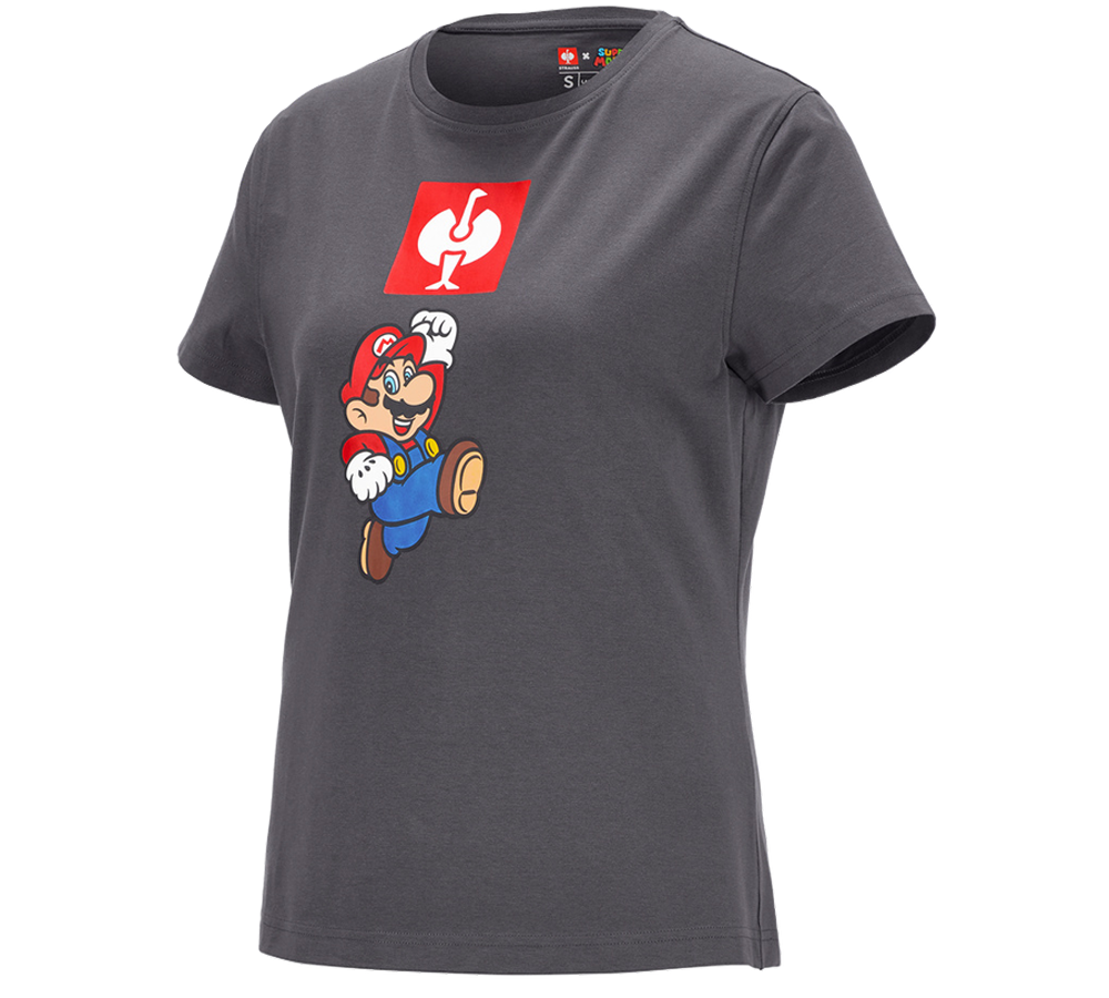 Överdelar: Super Mario T-shirt, dam + antracit