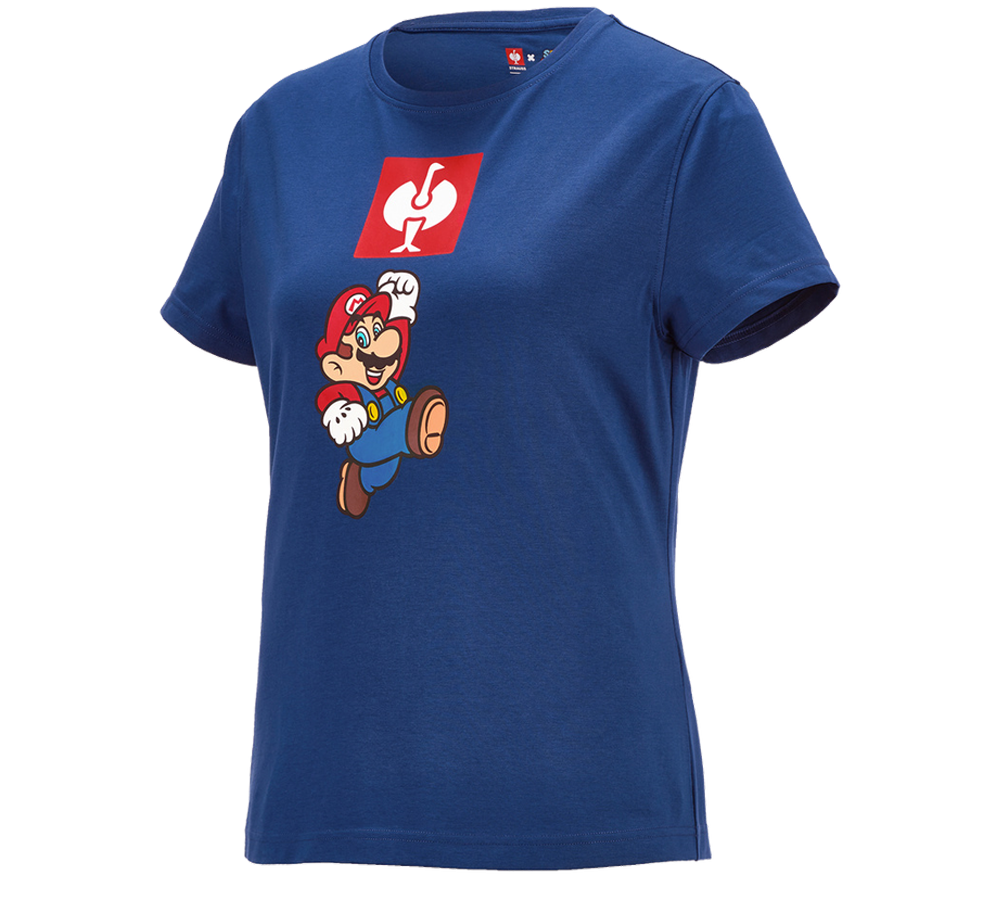 Samarbeten: Super Mario T-shirt, dam + alkaliblå