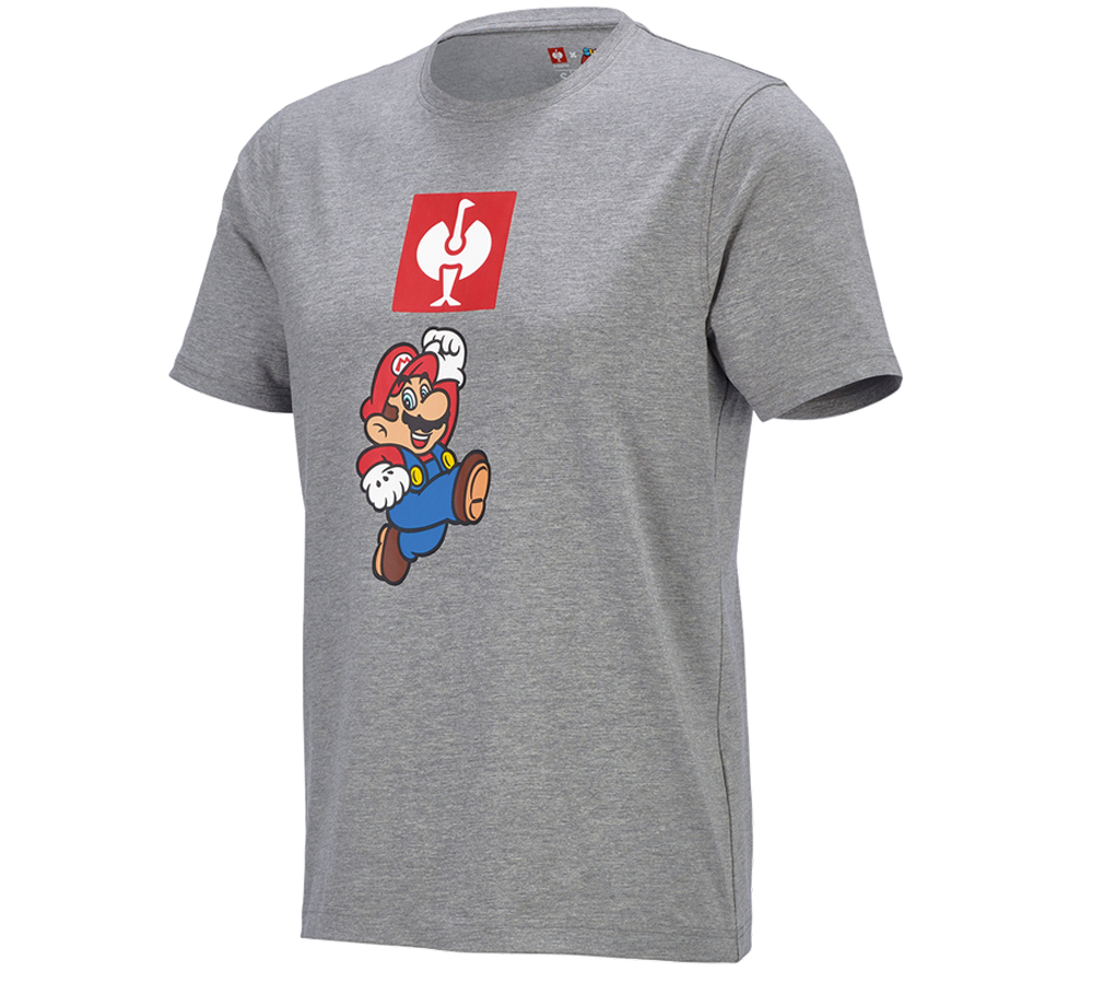 Samarbeten: Super Mario t-shirt, herr + gråmelerad