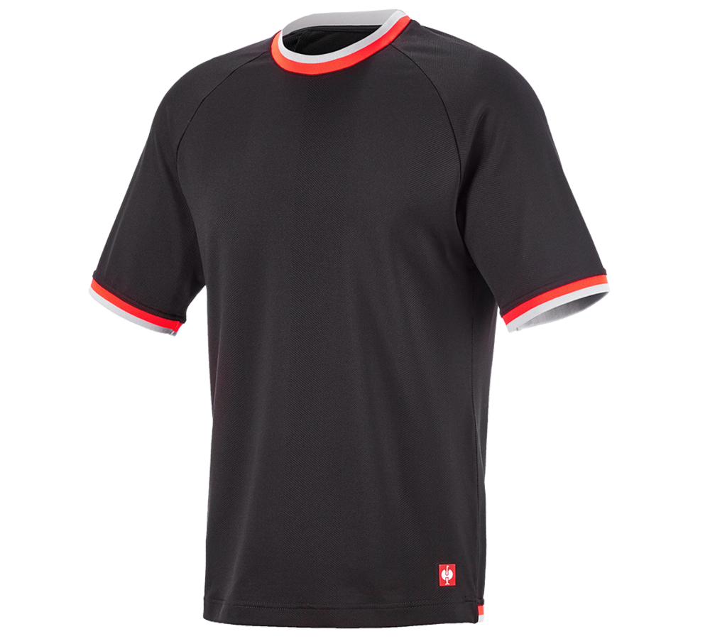 Topics: Functional t-shirt e.s.ambition + black/high-vis red