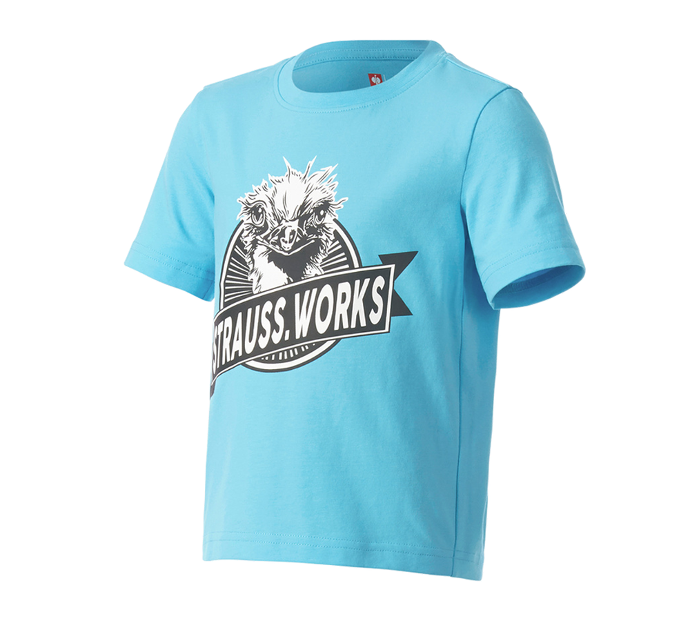 Kläder: e.s. t-shirt strauss works, barn + lapisturkos