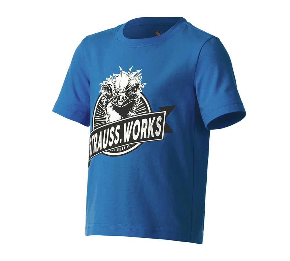 Shirts, Pullover & more: e.s. T-shirt strauss works, children's + gentianblue
