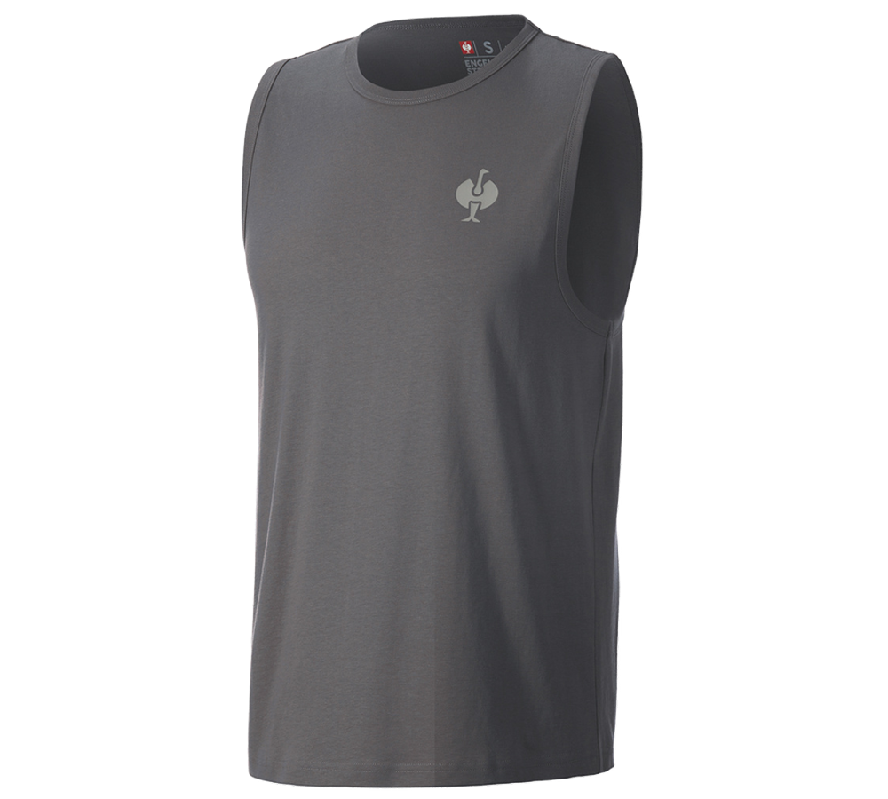 Kläder: Athletic-shirt e.s.iconic + karbongrå