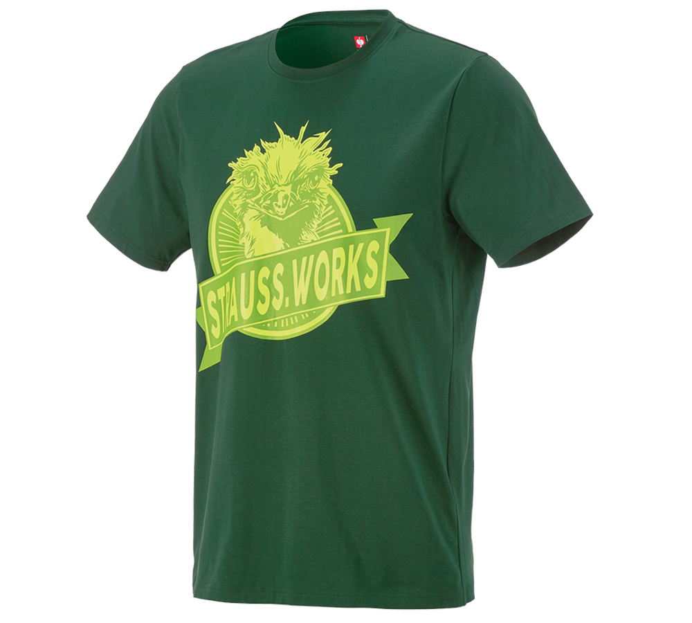 Kläder: e.s. T-shirt strauss works + grön