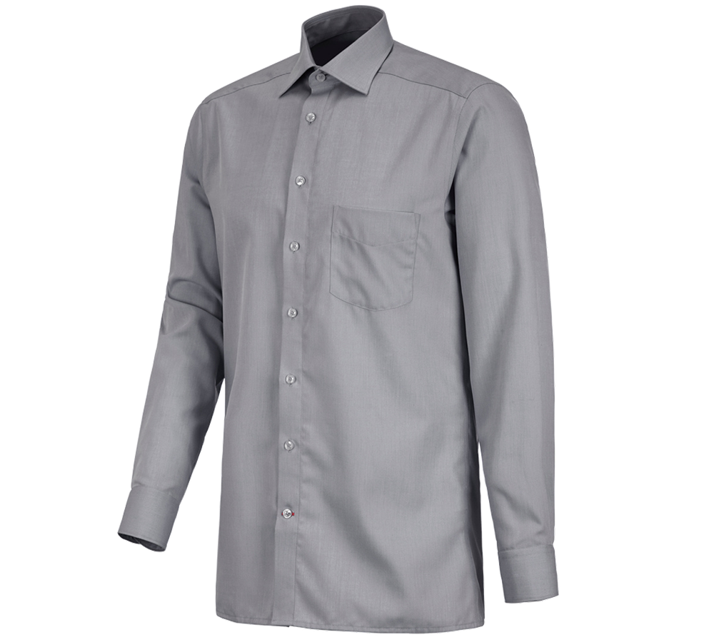 Överdelar: Kontorsskjorta e.s.comfort, långärmad + grå melange