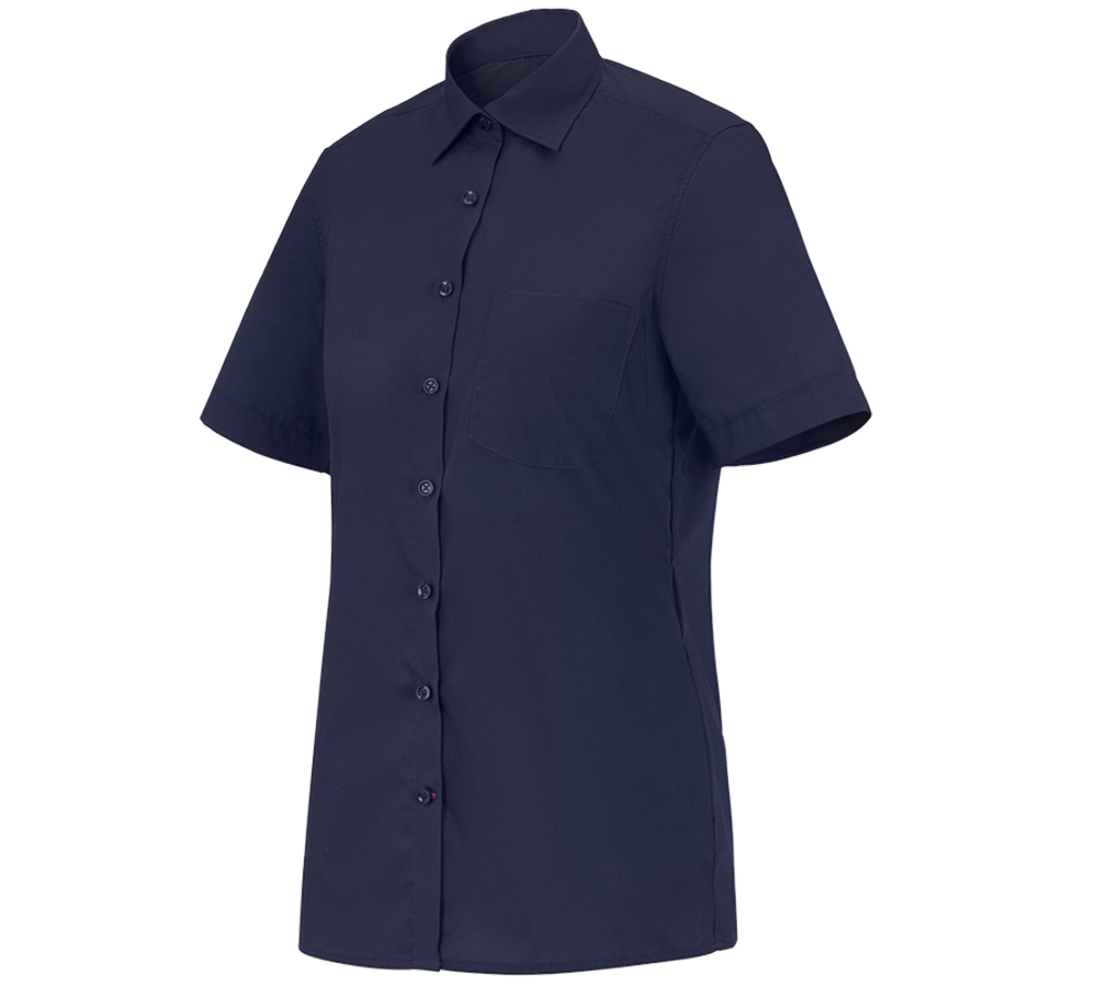 Shirts, Pullover & more: e.s. Service blouse short sleeved + navy