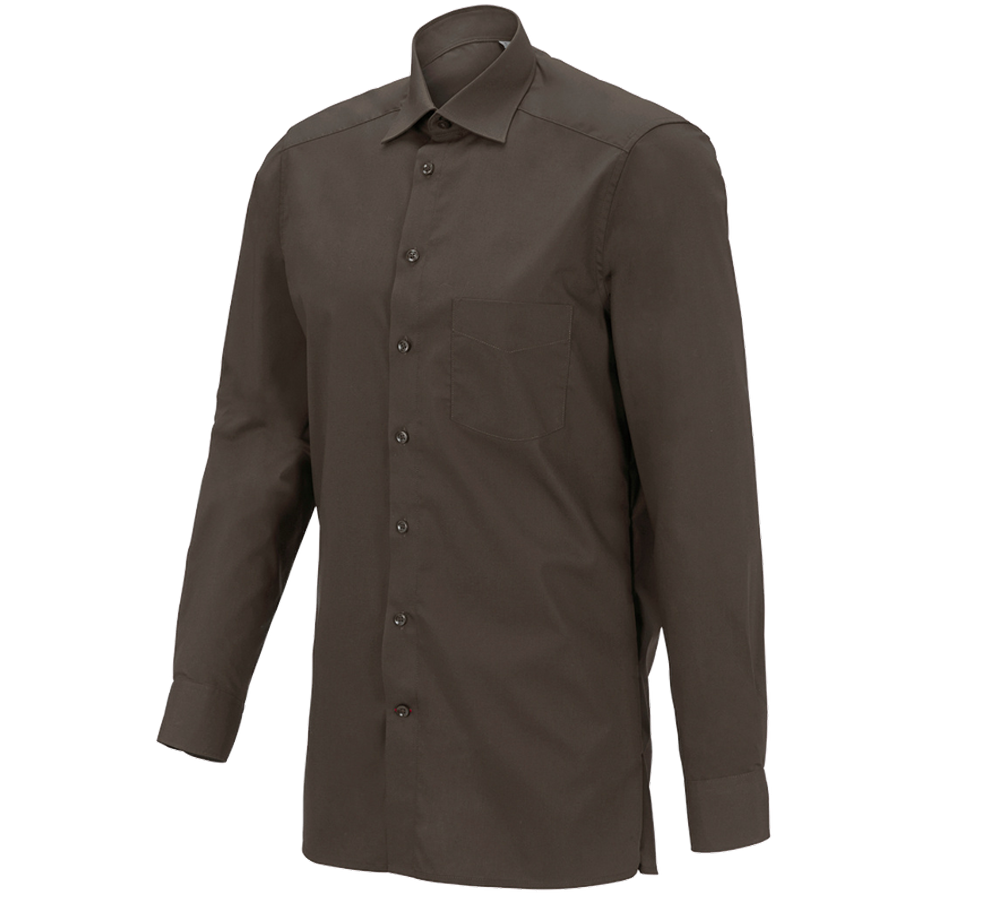 Shirts, Pullover & more: e.s. Service shirt long sleeved + chestnut