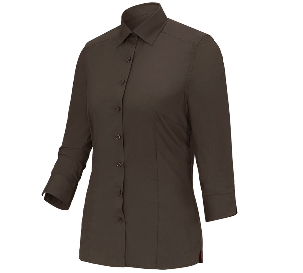 Shirts, Pullover & more: Business blouse e.s.comfort, 3/4-sleeve + chestnut