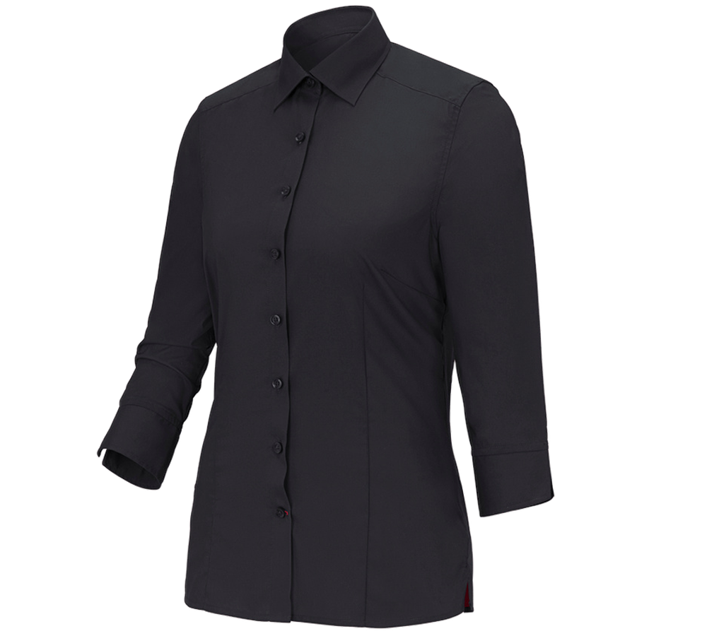 Shirts, Pullover & more: Business blouse e.s.comfort, 3/4-sleeve + black