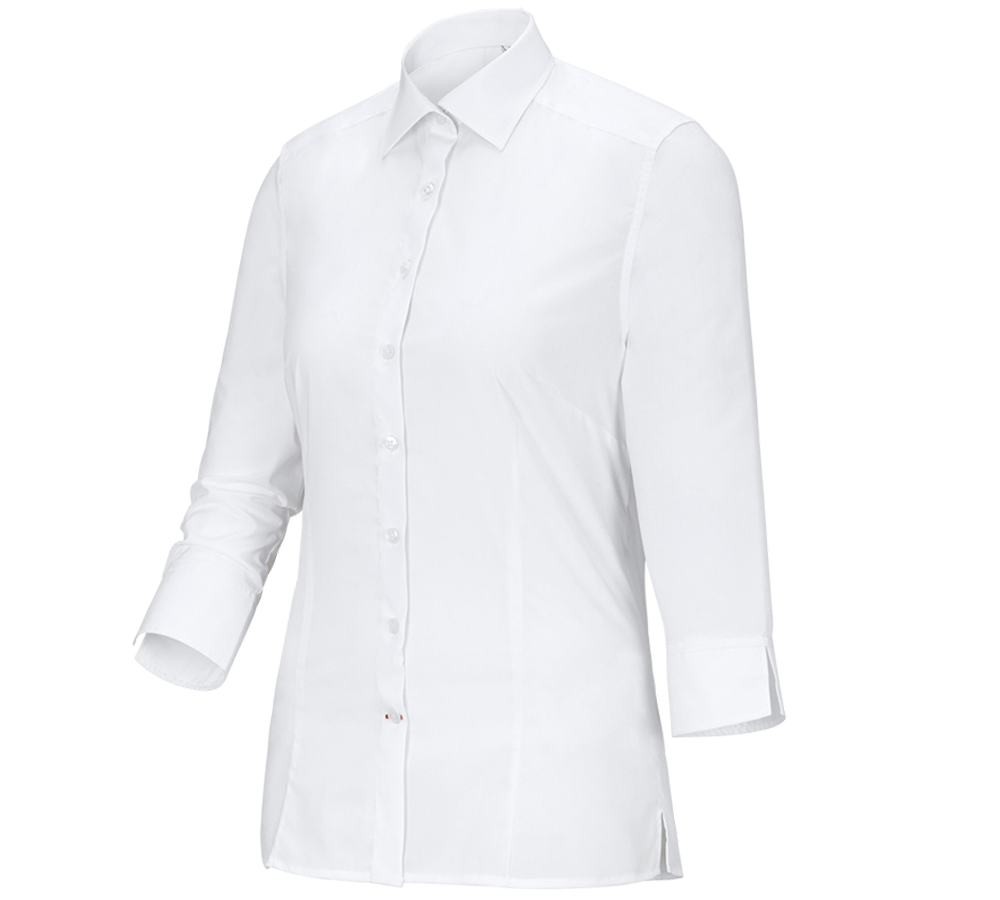 Topics: Business blouse e.s.comfort, 3/4-sleeve + white