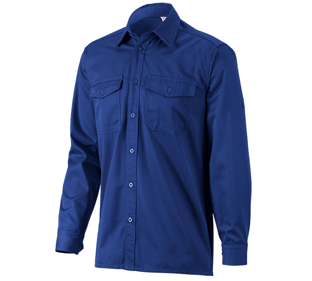 Shirts, Pullover & more: Work shirt e.s.classic, long sleeve + royal