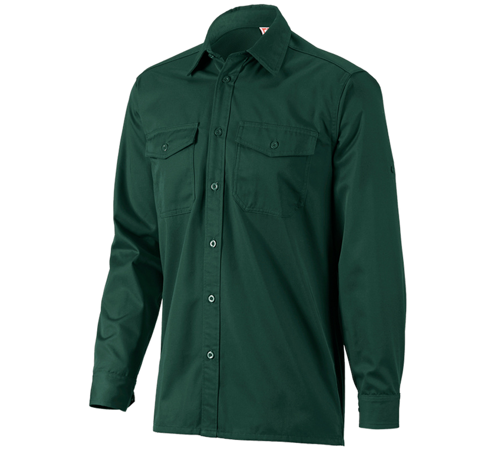 Joiners / Carpenters: Work shirt e.s.classic, long sleeve + green