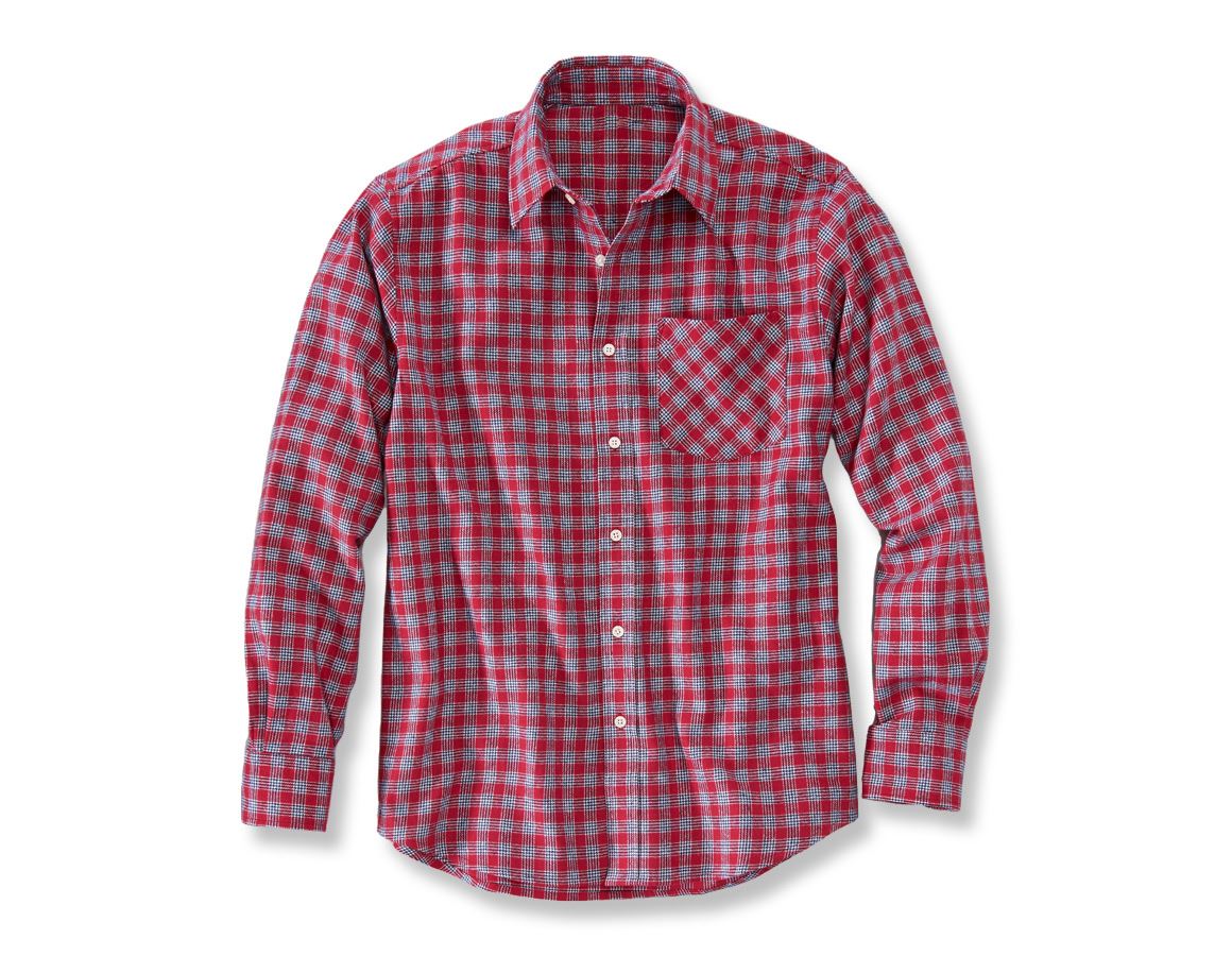Plumbers / Installers: Cotton shirt Malmö + red/navy/white