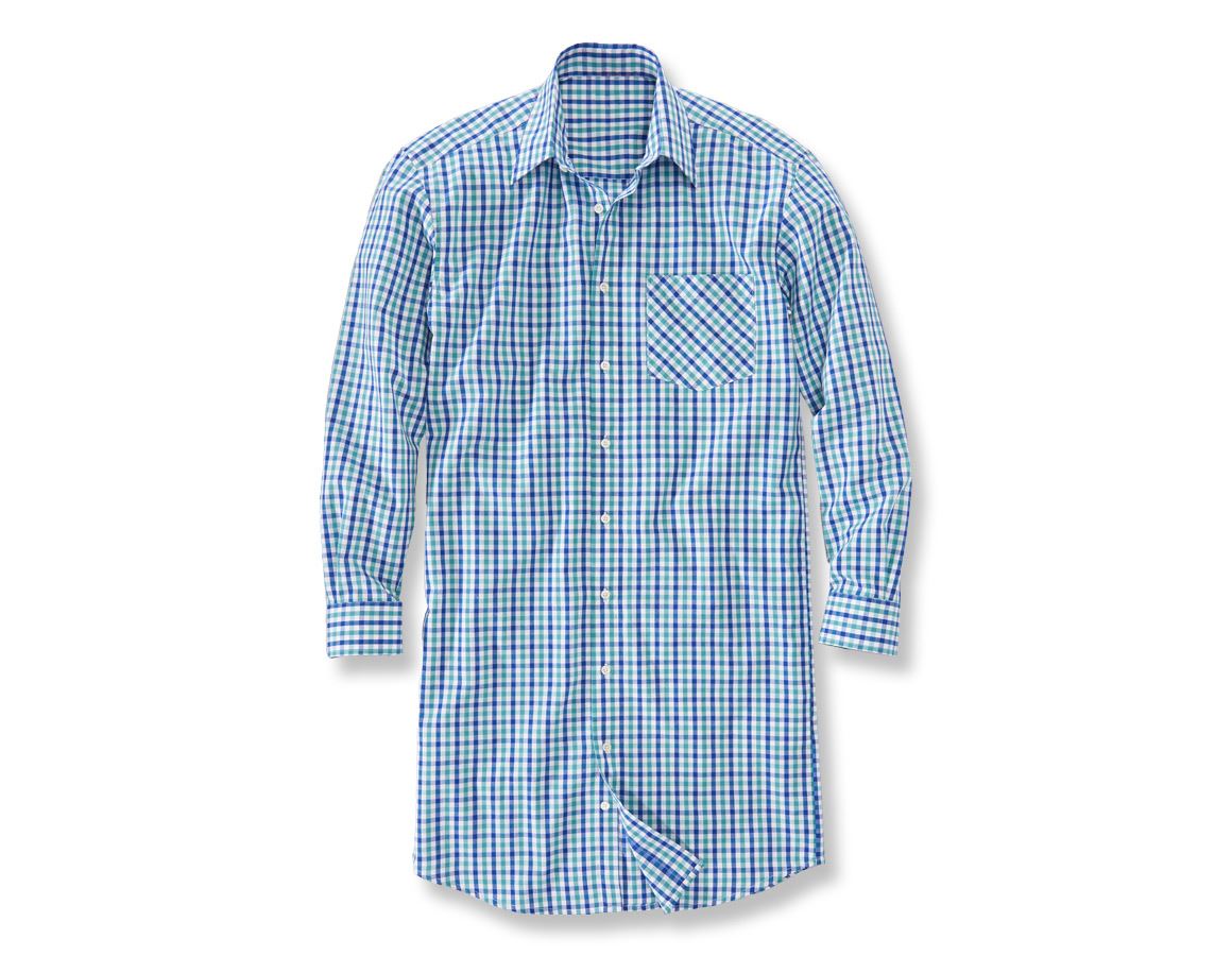 Överdelar: Långärmad skjorta Hamburg, extra lång + kornblå/lagun/vit