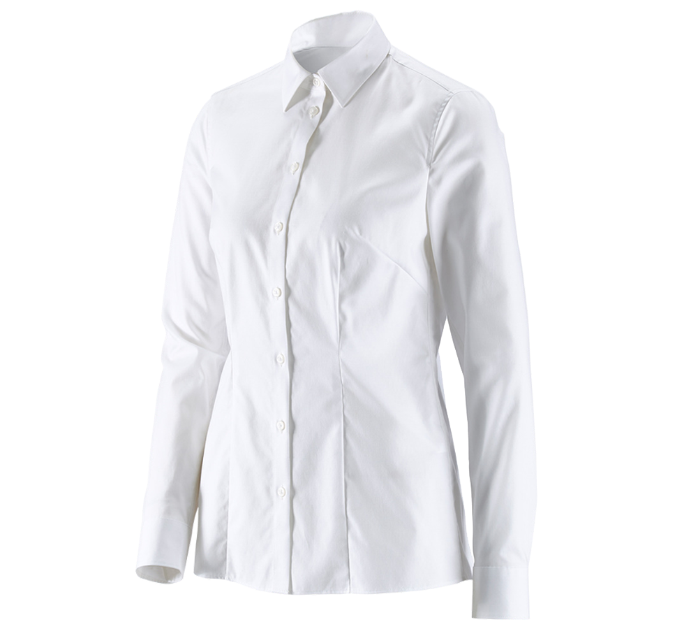 Topics: e.s. Business blouse cotton str. lad. regular fit + white