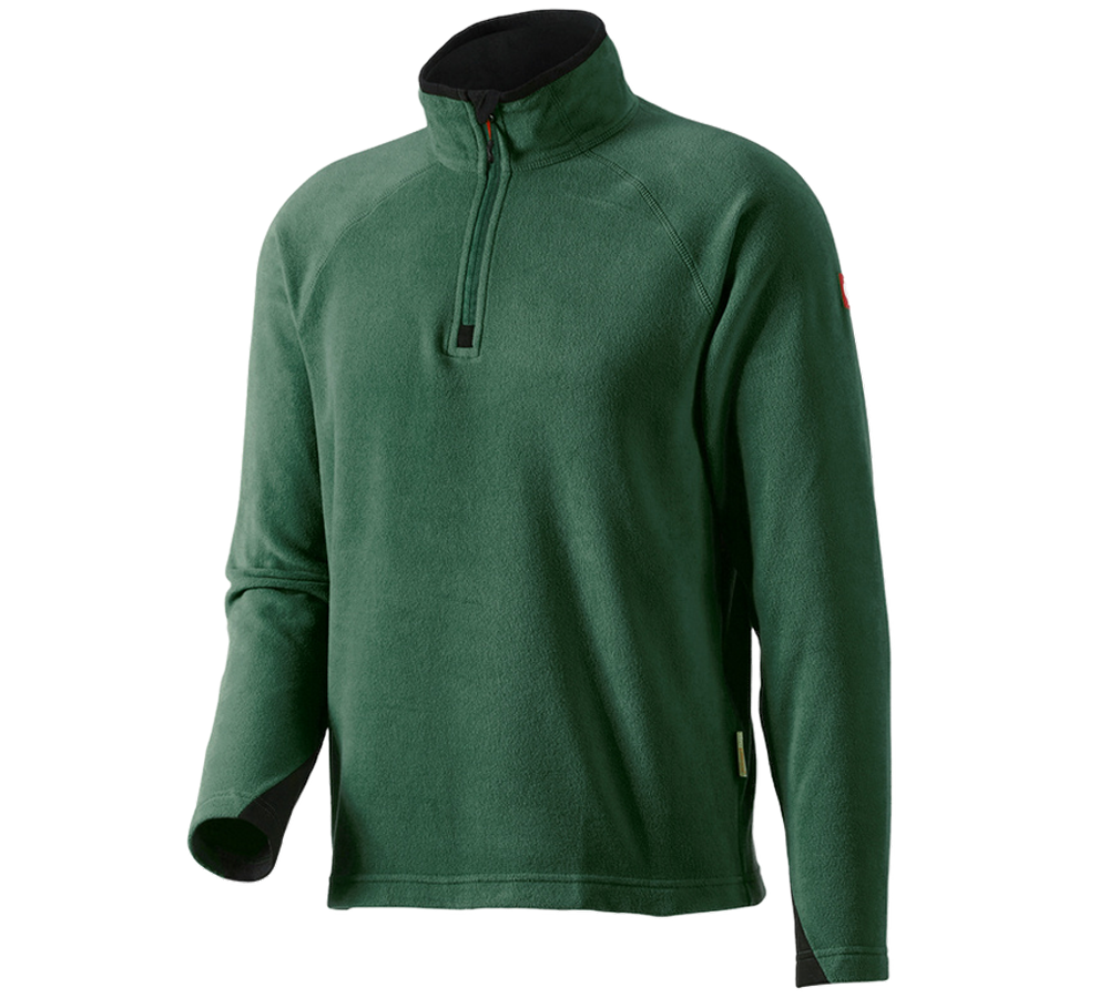 Shirts, Pullover & more: Microfleece troyer dryplexx® micro + green