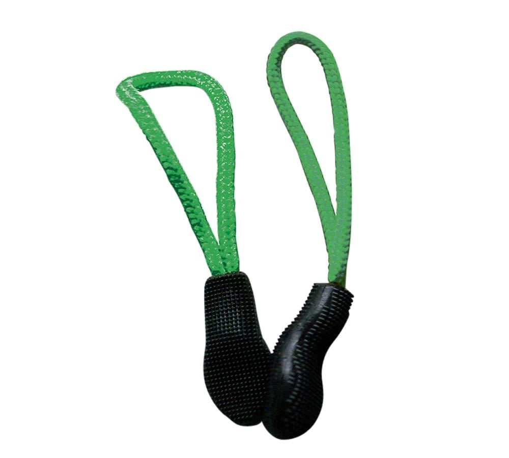 Accessories: Zip puller set + apple green