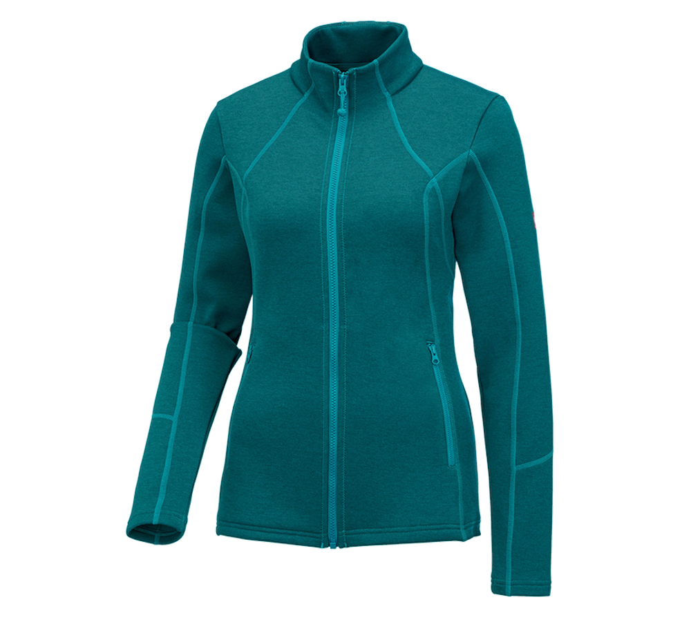 Shirts, Pullover & more: e.s. Functional sweat jacket melange, ladies' + ocean melange