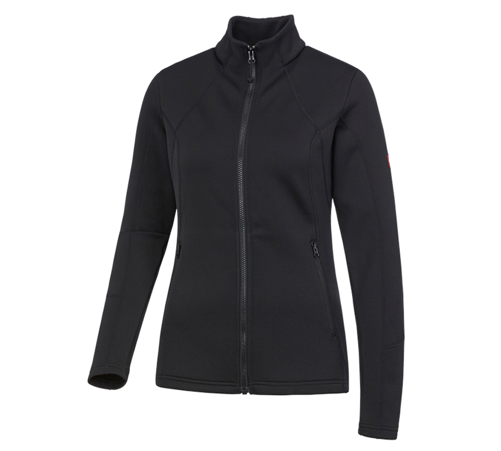 Gardening / Forestry / Farming: e.s. Functional sweat jacket melange, ladies' + black