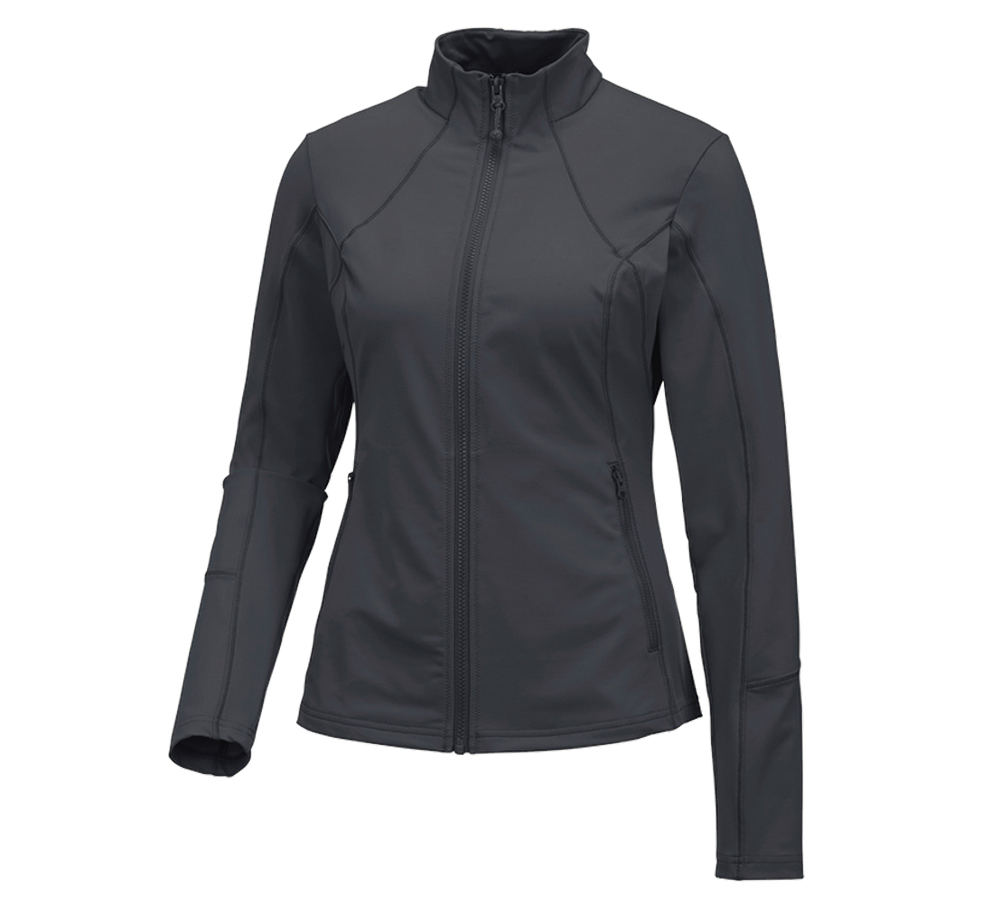 Shirts, Pullover & more: e.s. Functional sweat jacket solid, ladies' + anthracite