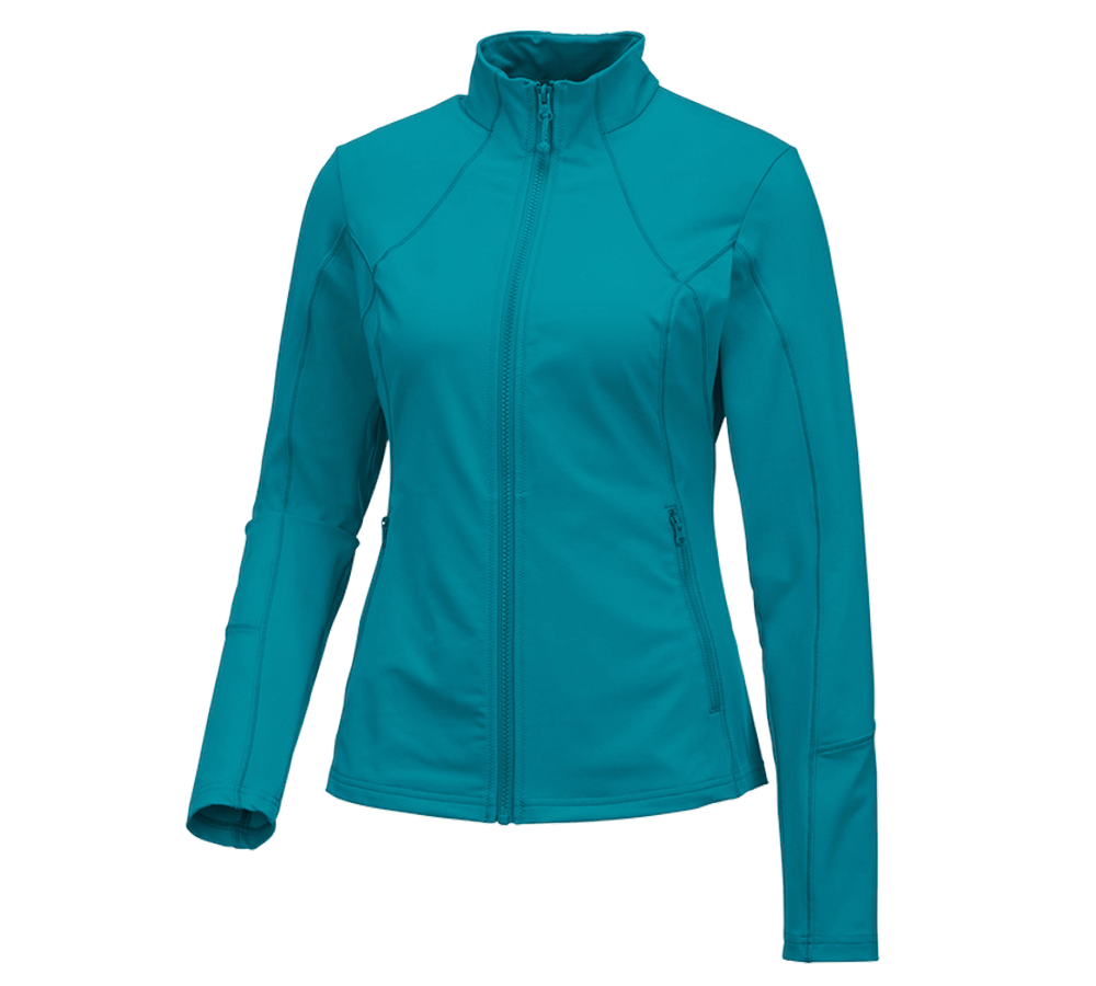 Work Jackets: e.s. Functional sweat jacket solid, ladies' + ocean