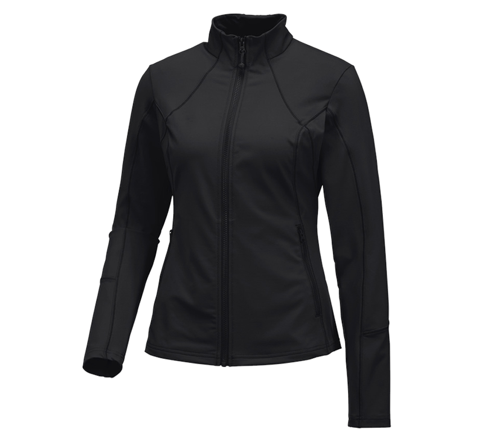 Shirts, Pullover & more: e.s. Functional sweat jacket solid, ladies' + black