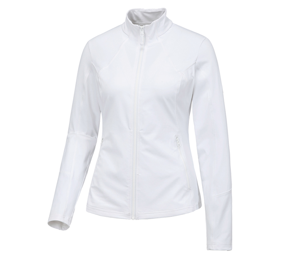 Gardening / Forestry / Farming: e.s. Functional sweat jacket solid, ladies' + white