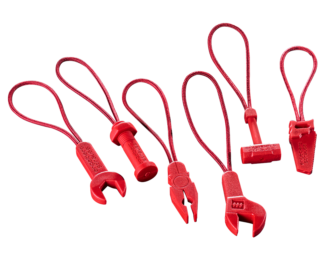 Accessories: Zip puller set e.s.motion 2020 + fiery red