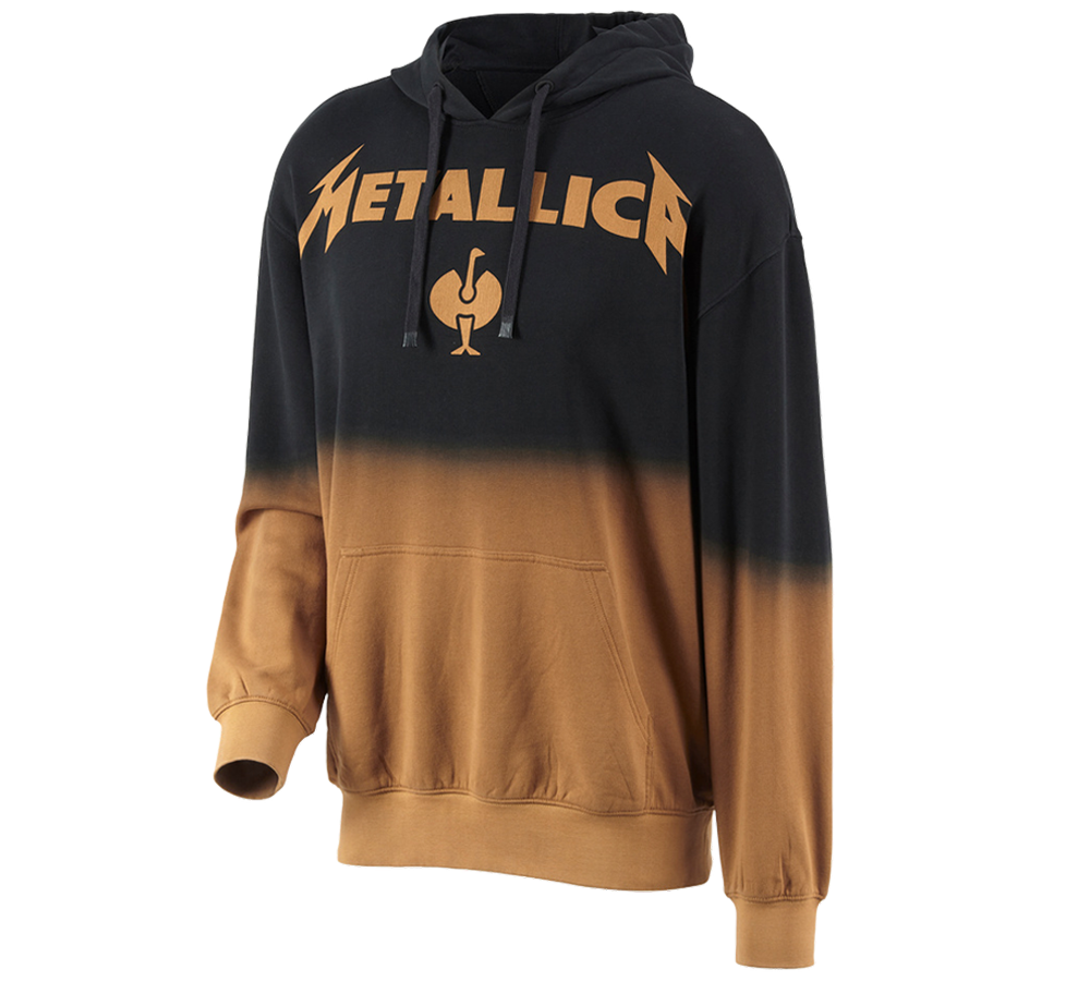 Överdelar: Metallica cotton hoodie, men + svart/rost