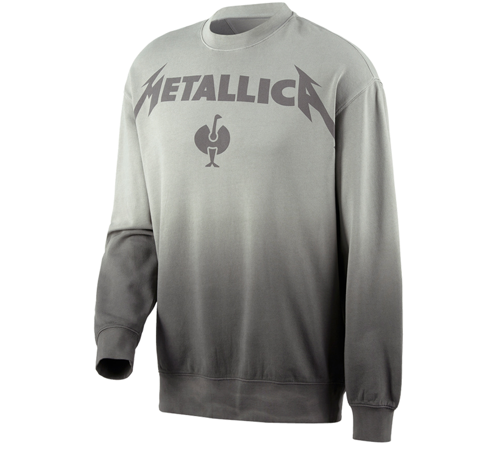 Samarbeten: Metallica cotton sweatshirt + magnetgrå/granit
