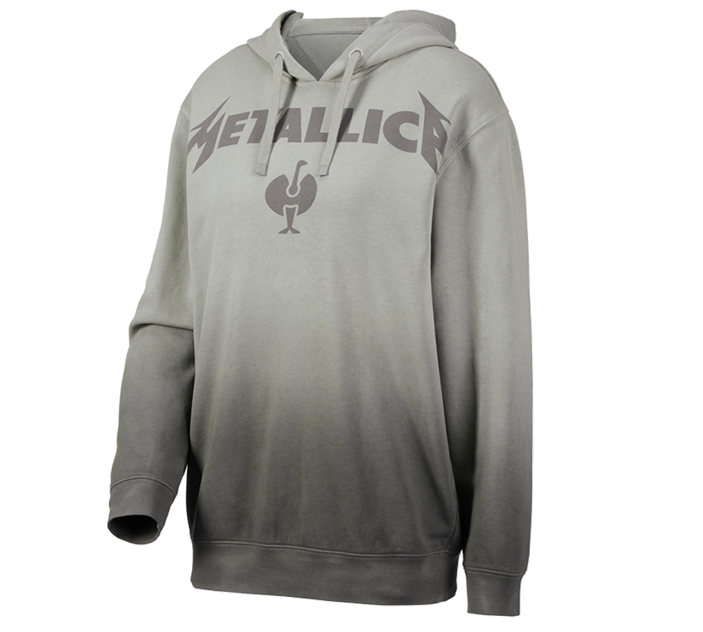 Samarbeten: Metallica cotton hoodie, ladies + magnetgrå/granit