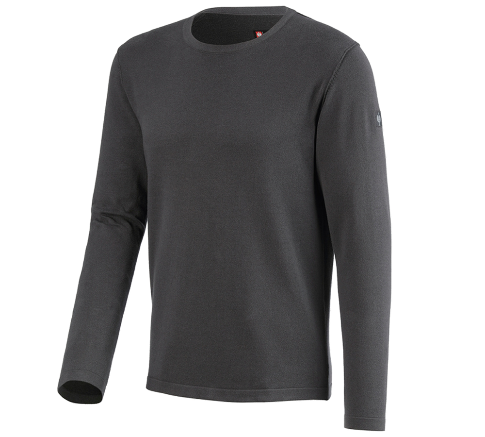 Överdelar: Stickad tröja e.s.iconic + karbongrå