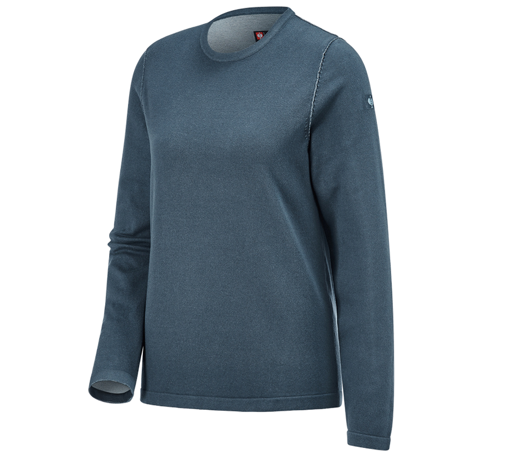 Shirts, Pullover & more: Knitted pullover e.s.iconic, ladies' + oxidblue