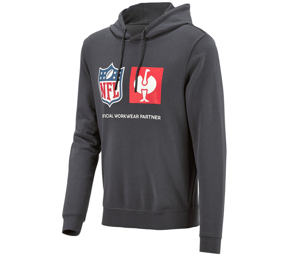 Samarbeten: NFL Hoodie cotton + karbongrå