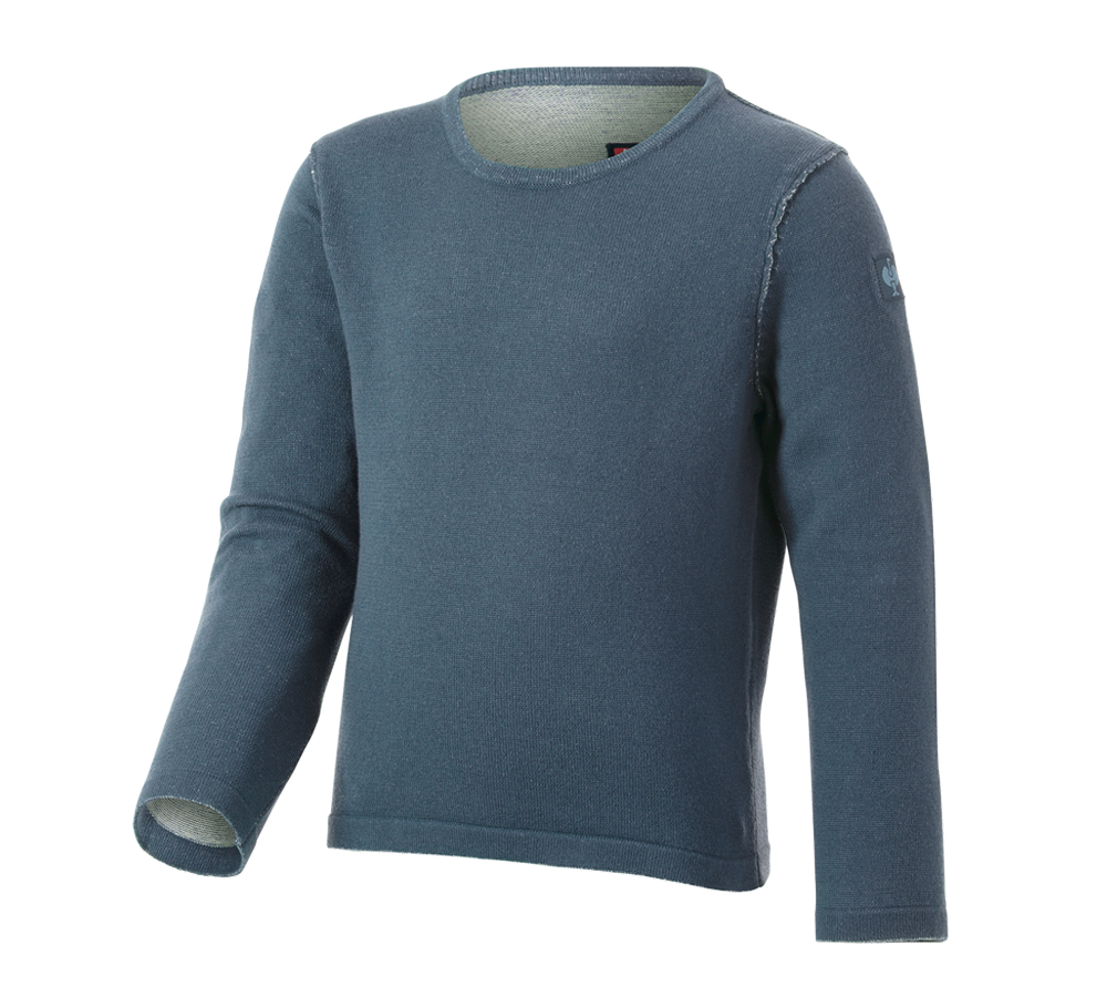 Clothing: Knitted pullover e.s.iconic, children's + oxidblue