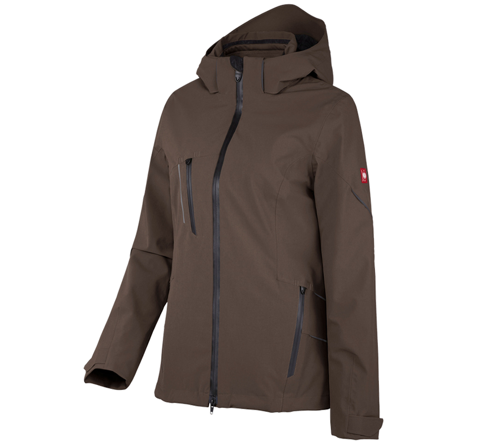 Cold: 3 in 1 functional jacket e.s.vision, ladies' + chestnut