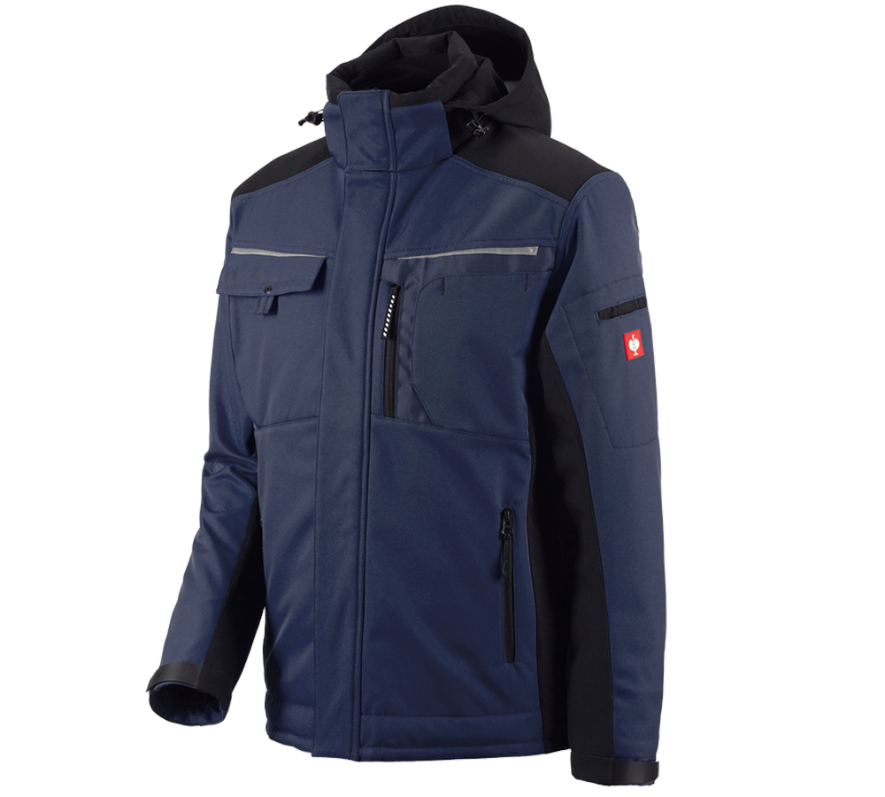 Joiners / Carpenters: Softshell jacket e.s.motion + navy/black