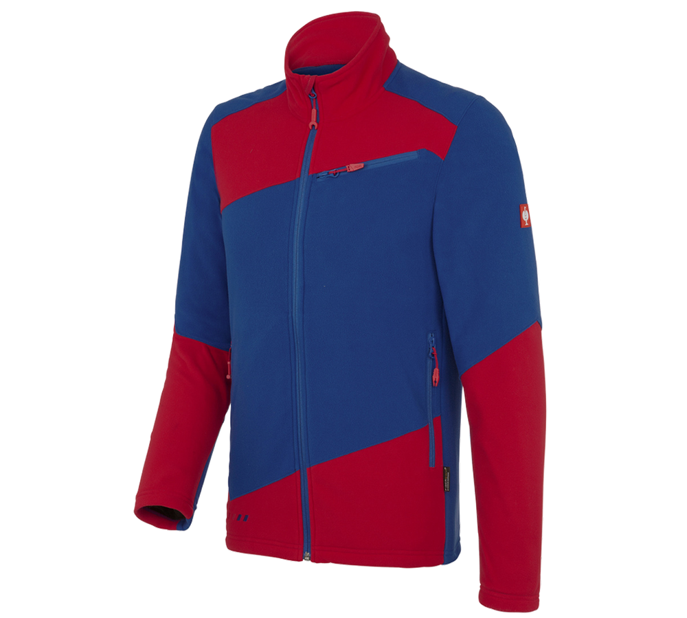 Work Jackets: Fleece jacket e.s. motion 2020 + royal/fiery red