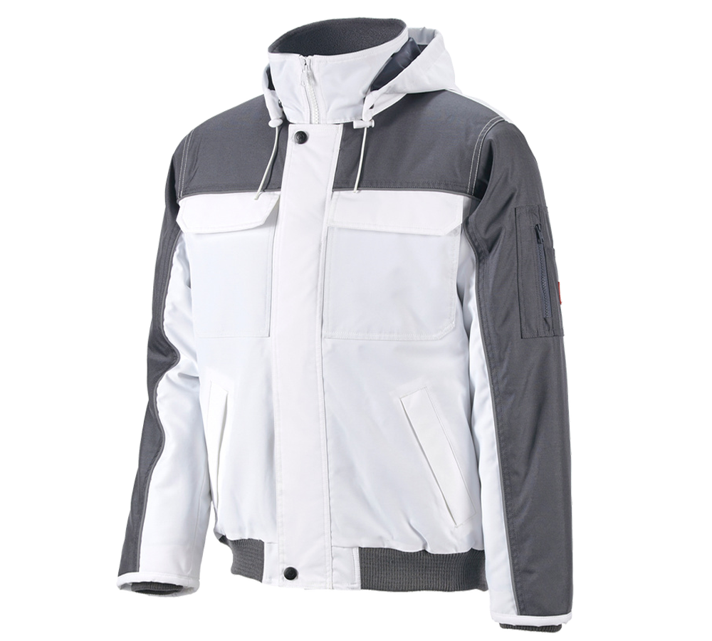 Topics: Pilot jacket e.s.image  + white/grey