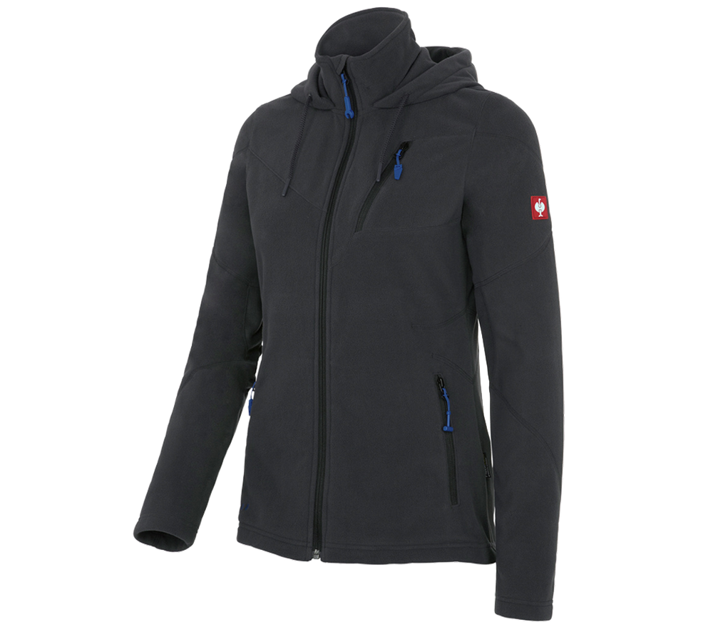 Work Jackets: Hooded fleece jacket e.s.motion 2020, ladies' + graphite