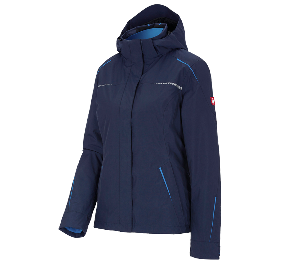 Gardening / Forestry / Farming: 3 in 1 functional jacket e.s.motion 2020, ladies' + navy/atoll
