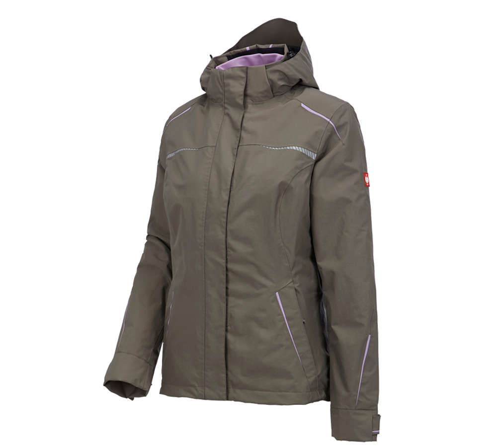 Gardening / Forestry / Farming: 3 in 1 functional jacket e.s.motion 2020, ladies' + stone/lavender