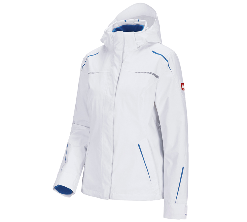 Gardening / Forestry / Farming: 3 in 1 functional jacket e.s.motion 2020, ladies' + white/gentianblue