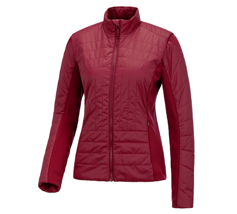Gardening / Forestry / Farming: e.s. Function quilted jacket thermo stretch,ladies + ruby