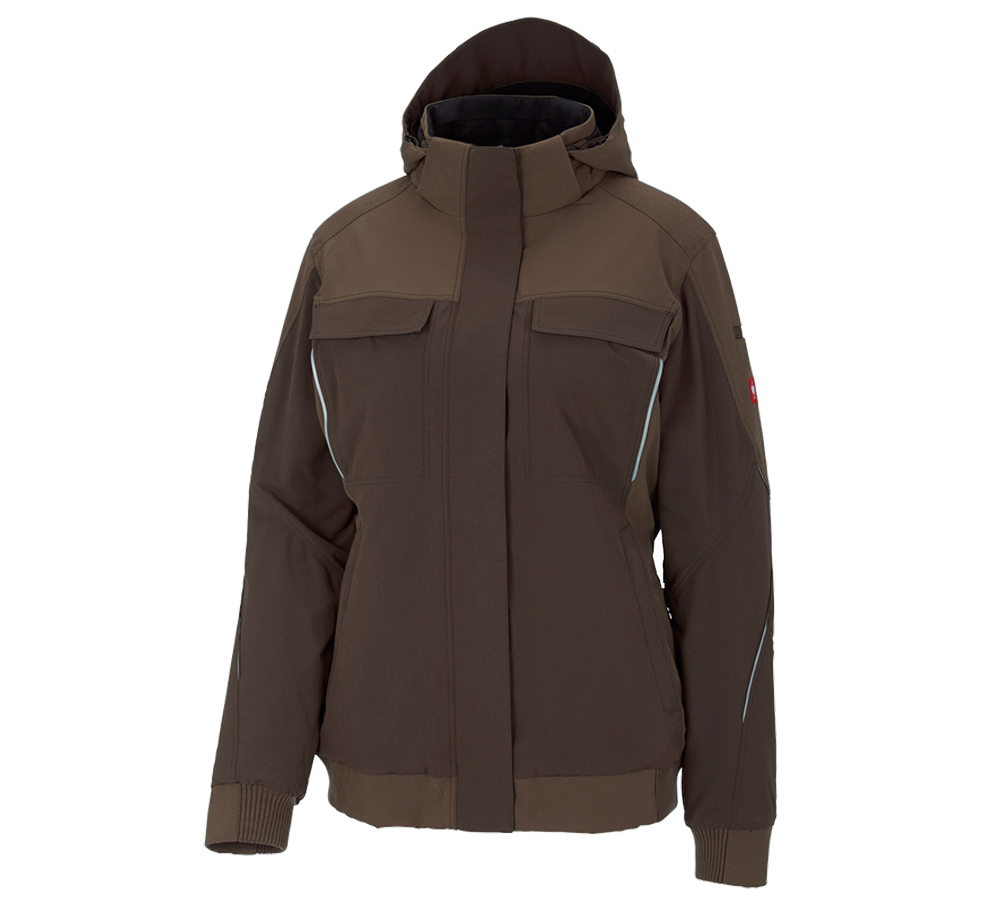 Joiners / Carpenters: Winter functional jacket e.s.dynashield, ladies' + hazelnut/chestnut