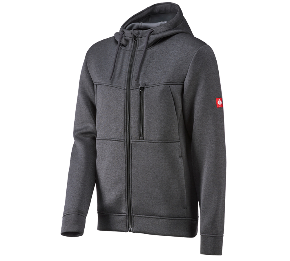 Joiners / Carpenters: Hooded jacket climafoam e.s.dynashield + graphite melange