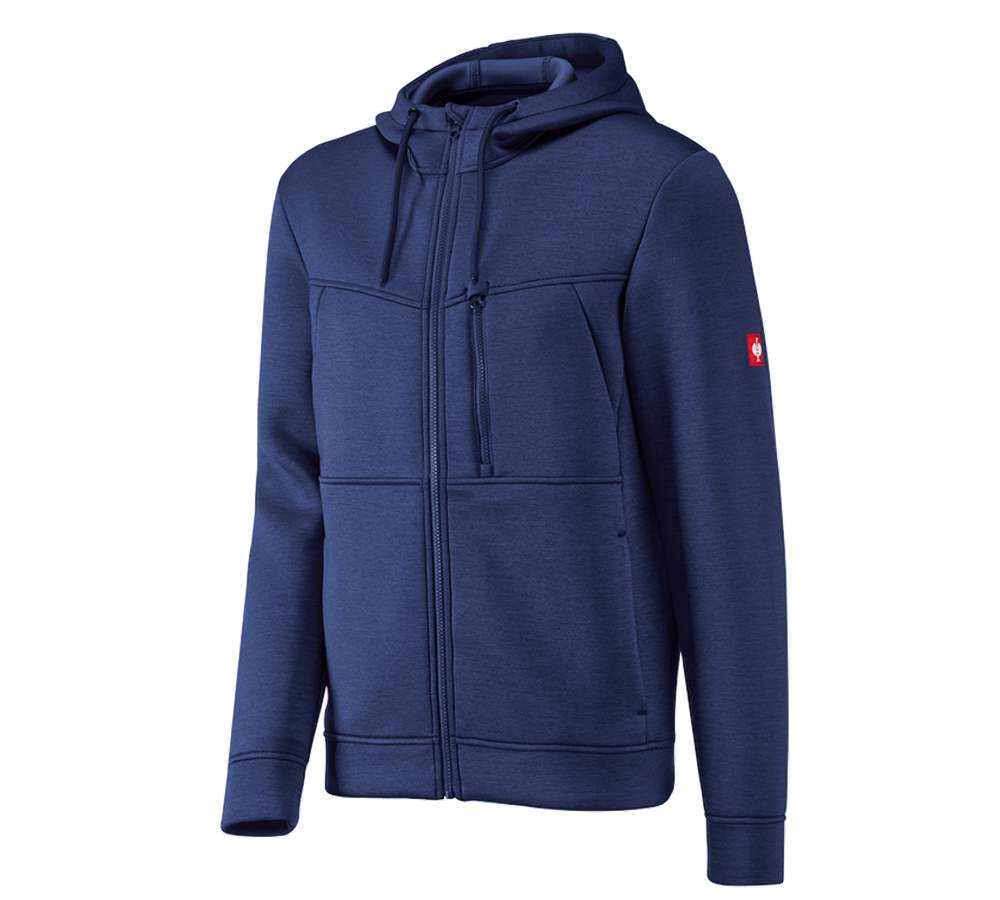 Cold: Hooded jacket climafoam e.s.dynashield + pacific melange