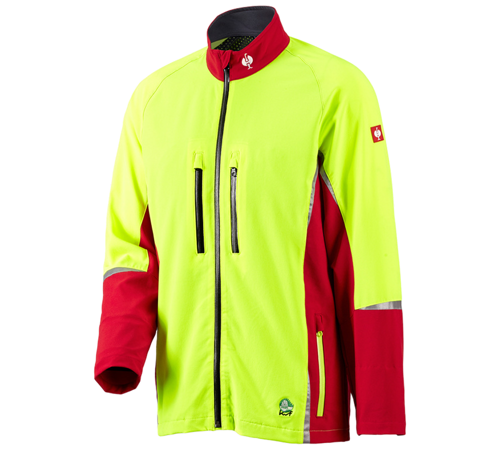 Gardening / Forestry / Farming: e.s. Forestry jacket, KWF + red/high-vis yellow